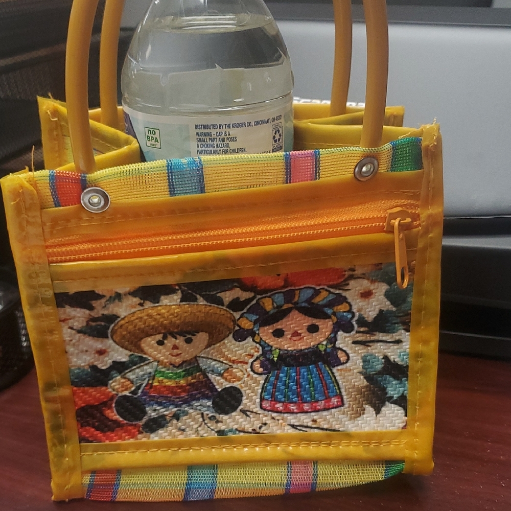 Colorful Embroidered Tote Bag - Picture 1 of 2
